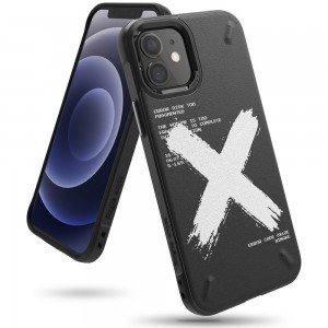 iPhone 12 mini Ringke Onyx Design tok fekete X (OXAP0031)