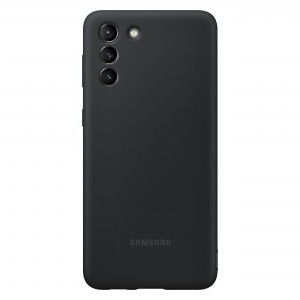 Samsung S21+ Plus Samsung gyári szilikon tok fekete (EF-PG996TBEGWW)