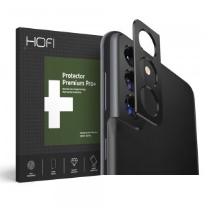 HOFI Metal Styling kamera védő keret Samsung S21+ Plus fekete
