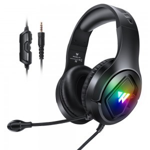 Wintory M1 Gamer fejhallgató 3D Stereo hangzással és mikrofonnal fekete