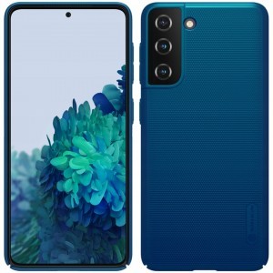 Samsung S21+ Plus Nillkin Super Frosted Shield tok Peacock kék