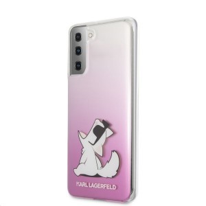 Samsung S21+ Plus pink tok Karl Lagerfeld KLHCS21MCFNRCPI Choupette Fun 