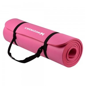 Wozinsky gymnastic csúszásmentes fitness matrac edzéshez 181cm x 63cm x 1cm pink (WNSP-PINK)