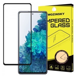 Samsung Galaxy A72 Wozinsky Super Tough kijelzővédő üvegfólia fekete kerettel