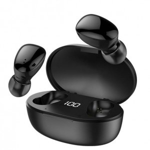 KAKU TWS Bluetooth vezeték nélküli fülhallgató töltő tokkal fekete (KSC-440)