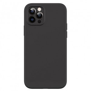 iPhone 12 mini USAMS US-BH728 MagSafe Liquid Silicon tok fekete