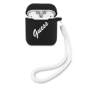 Guess Vintage Silicone GUACA2LSVSBW AirPods tok fekete