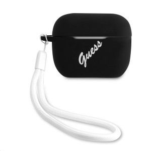 Guess Vintage Silicone GUACAPLSVSBW AirPods Pro 1/2 tok fekete