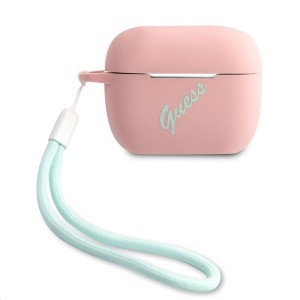 Guess Vintage Silicone GUACAPLSVSPG AirPods Pro tok pink