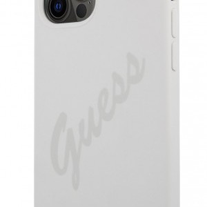 iPhone 12 Pro MAX Guess GUHCP12LLSVSCR Silicone Vintage tok Cream színben