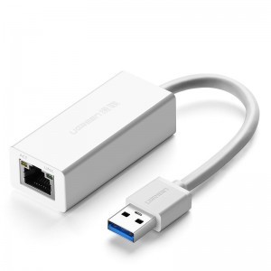 Ugreen USB 3.2 Gen 1 1000Mbps Gigabit külső hálózati adapter fehér (CR111 20255)