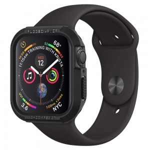 Spigen Rugged Armor Apple Watch tok 4/5/6/SE (40MM) fekete, szíj nélkül (061CS24480)