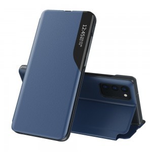 Eco Leather View Case intelligens fliptok Samsung A72  kék