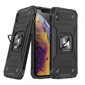 Wozinsky Ring Armor Case Kickstand telefontok iPhone XS MAX fekete
