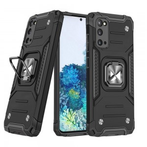 Wozinsky Ring Armor Case Kickstand telefontok Samsung Galaxy S20 Ultra fekete