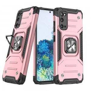 Samsung Galaxy S20 Ultra Wozinsky Ring Armor Case Kickstand telefontok pink
