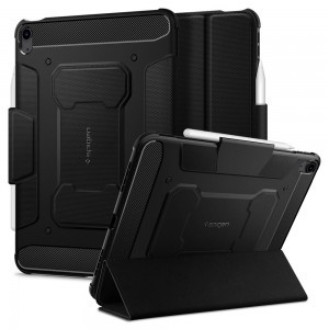 iPad Air 4 2020 fekete tok Spigen Rugged Armor Pro (ACS02054)
