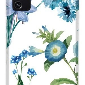 Casegadget kék virágmintás tok Samsung S20 FE