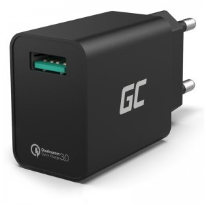 Green Cell fali töltőadapter USB gyors töltésű QC 3.0