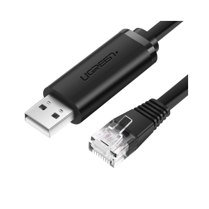 Ugreen USB-A - RJ45 (LAN) lapos kábel 1,5m fekete (CM204)