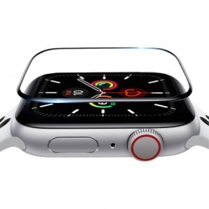 Apple Watch 4/5 (44mm) kijelzővédő üvegfólia fekete MyScreen Diamond Hybrid Edge 3D 