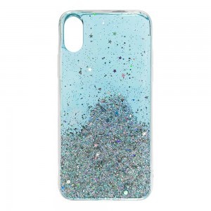 Wozinsky Star csillogó flitteres tok Samsung Galaxy M30s kék