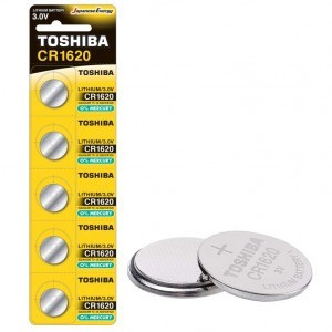 Toshiba Lithium Elem, Akkumulátor CR1620 3V 5 db