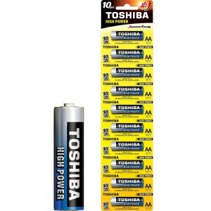 Toshiba High Power LR6 AA 1.5V Alkáli elem 10 DB