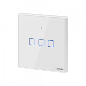 Sonoff T2EU3C-TX 3xcsatornás WiFi okos kapcsoló fehér (IM190314017)