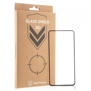 Tactical Shield 5D kijelzővédő üvegfólia Huawei P40 fekete