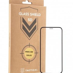 Tactical Shield 5D kijelzővédő üvegfólia iPhone 12 Mini fekete