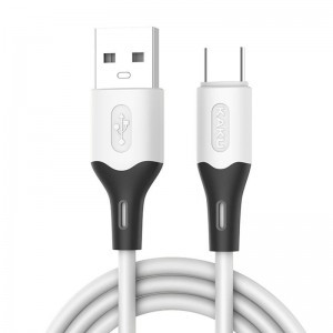 KAKU USB - USB Type-C kábel 3,2A 1m fehér (KSC-393)
