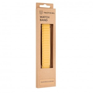 Tactical 733 Loop Leather bőr óraszíj Apple Watch 1/2/3/4/5/6/SE 38/40mm citromsárga