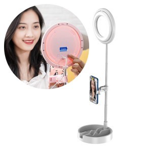 LED selfie körfény 37 - 73cm tripod telefontartóval fehér (1TMJ white)