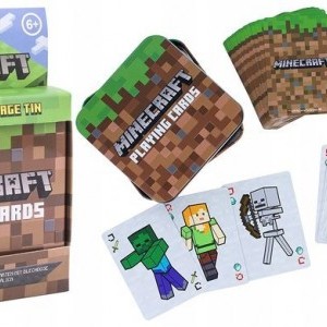 Paladone Minecraft póker kártya pakli + Fém tároló doboz