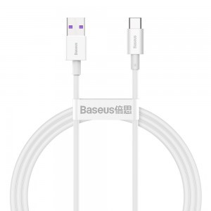 Baseus Superior USB - USB Type-C kábel 6A 66W 1m fehér (CALYS-02)