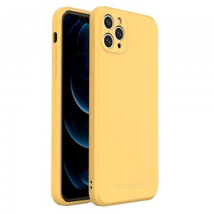 Wozinsky Color Case szilikon tok iPhone 11 Pro MAX citromsárga