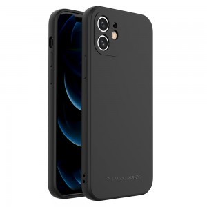 Wozinsky Color Case szilikon tok iPhone XR fekete
