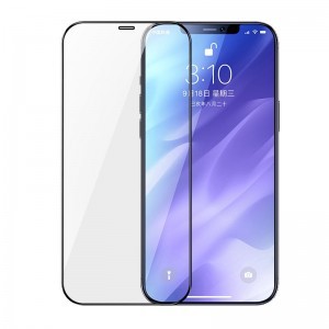 Joyroom Knight Series 2,5D KIjelzővédő üvegfólia iPhone 12 mini fekete (JR-PF595)