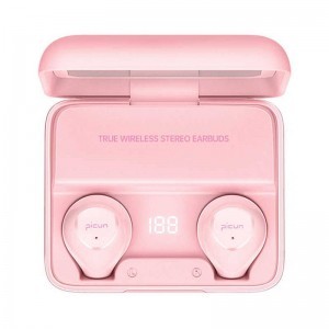 PICUN W13 TWS Bluetooth 5.0 vezeték nélküli fülhallgató pink