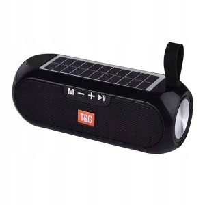 TG TG-182 Vezeték nélküli bluetooth napelemes hangszóró 10W AUX Micro SD fekete