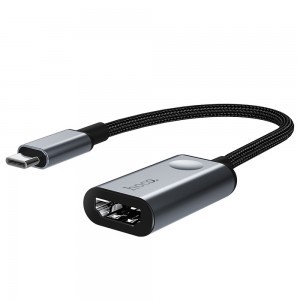 HOCO USB Type-C - HDMI 4K 30Hz adapter fekete