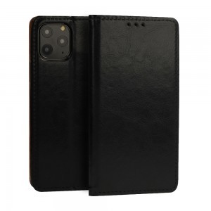 Huawei P30 Book Special bőr fliptok fekete