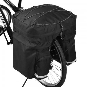 Biciklis táska hátsó csomagtartóra 60L fekete