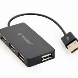 Gembird USB HUB elosztó adapter fekete