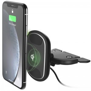 iOttie iTap Wireless 2 CD meghajtóba helyezhető mágneses autós telefontartó vezeték nélküli Qi töltéssel