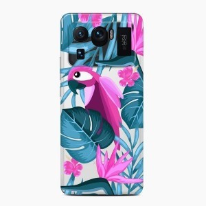 XIAOMI MI 11 PRO papagáj és levél mintás tok