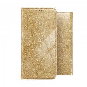 HUAWEI P SMART 2021 Forcell Shinning fliptok arany