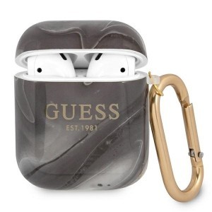 Guess GUA2UNMK Marble AirPods 1/2 tok fekete