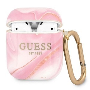 Guess GUA2UNMP Marble AirPods 1/2 tok pink